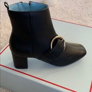 Frances Valentine Cassie black leather booties 5.5